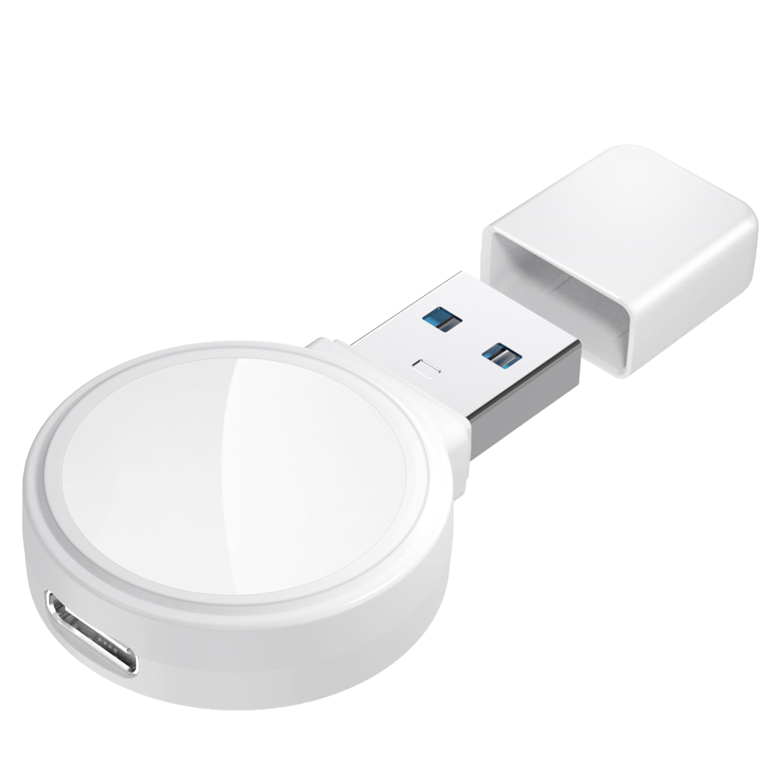 Flintronic USB Charger for Apple Watch, Wireless Charger Portable USB Charger for iWatch, USB-A & USB-C Magnetic iWatch Charger, Travel Cordless Charger for Apple Watch10/9/8/7/6/5/4/3/2/SE 2/Ultra 2