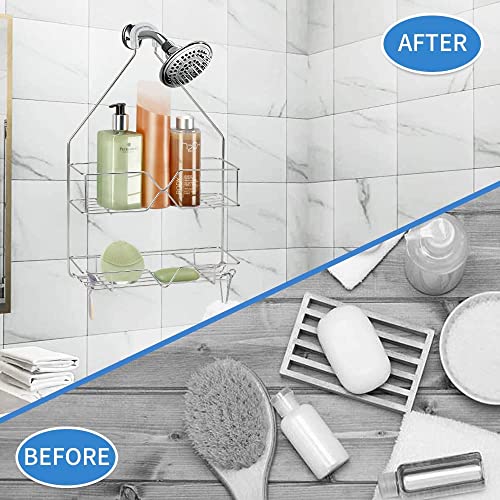 Hanging Shower Caddy over Shower Head Bathroom Shower Organizer