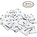 CBTONE 50 PCS Double Sided White Foam Tape Strong Pad Mounting Adhesive Stickers, Square