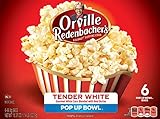 Orville Redenbacher's Gourmet White Popcorn Pop Up Bowl, 3.06oz bags, 6 Count (Pack of 6)
