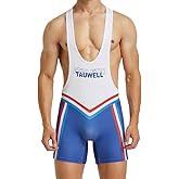 WMIERFI Men's Wrestling Singlets Athletic Supporters Bodysuit Slim Fit Sports Active Jumpsuits Leotard Underwear