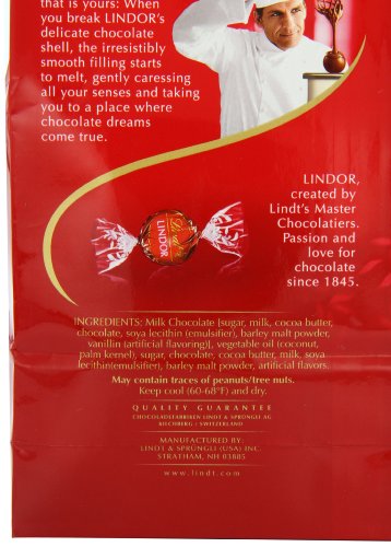 Lindt LINDOR Milk Chocolate Truffles, 13.5 Ounce - Thumbnail 3