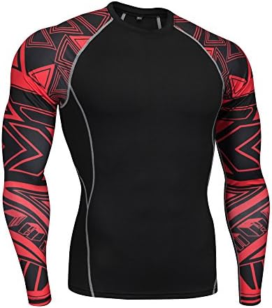 Youthny Compression Cool Dry Sports Tights Shirt Baselayer Running Leggings Yoga Rashguard Men