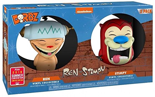 Funko Dorbz: Ren and Stimpy - Nickelodeon Vinyl Figures - 2-Pack - 2018 SDCC Exclusive