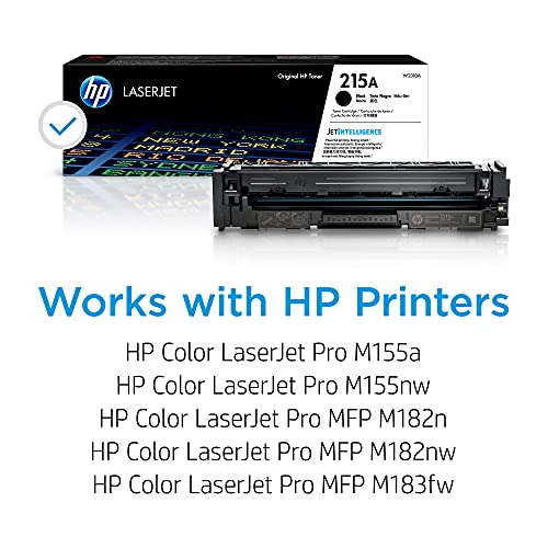 HP 215A Black Toner Cartridge for HP Printers | Works with Printer Series: Color LaserJet Pro M155, Color LaserJet Pro MFP M182, M183 | W2310A