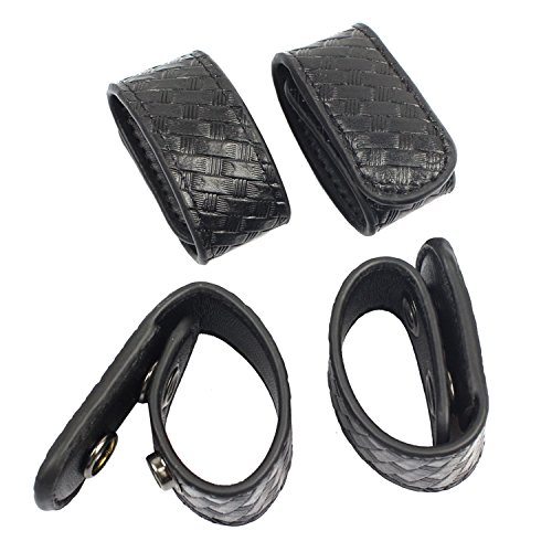 ROCOTACTICAL Double Snap Belt Keepers, Duty Keepers Fit 2.25" Duty Belt, 4-Pack