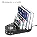 Vogek 5 Slots Charging Stand Dock Multi Device Organizer for Smartphones & Tablets – Compatible with Vogek 6-Port USB Charger Only
