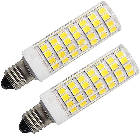 LED E11 Mini Candelabra Bulb 100W Equivalent,7W led replace 150W 100W 75W Halogen/Incandescent Light Bulbs, 6000K Daylight, 1100LM, LED Corn Bulb for Ceiling Fans Light, Dimmable (2 Pack)