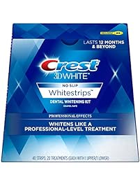 Crest 3D White Professional Effects Whitestrips Dental Teeth Whitening Strips Kit, 20 Treatments - Lasts 12 Months & Beyond