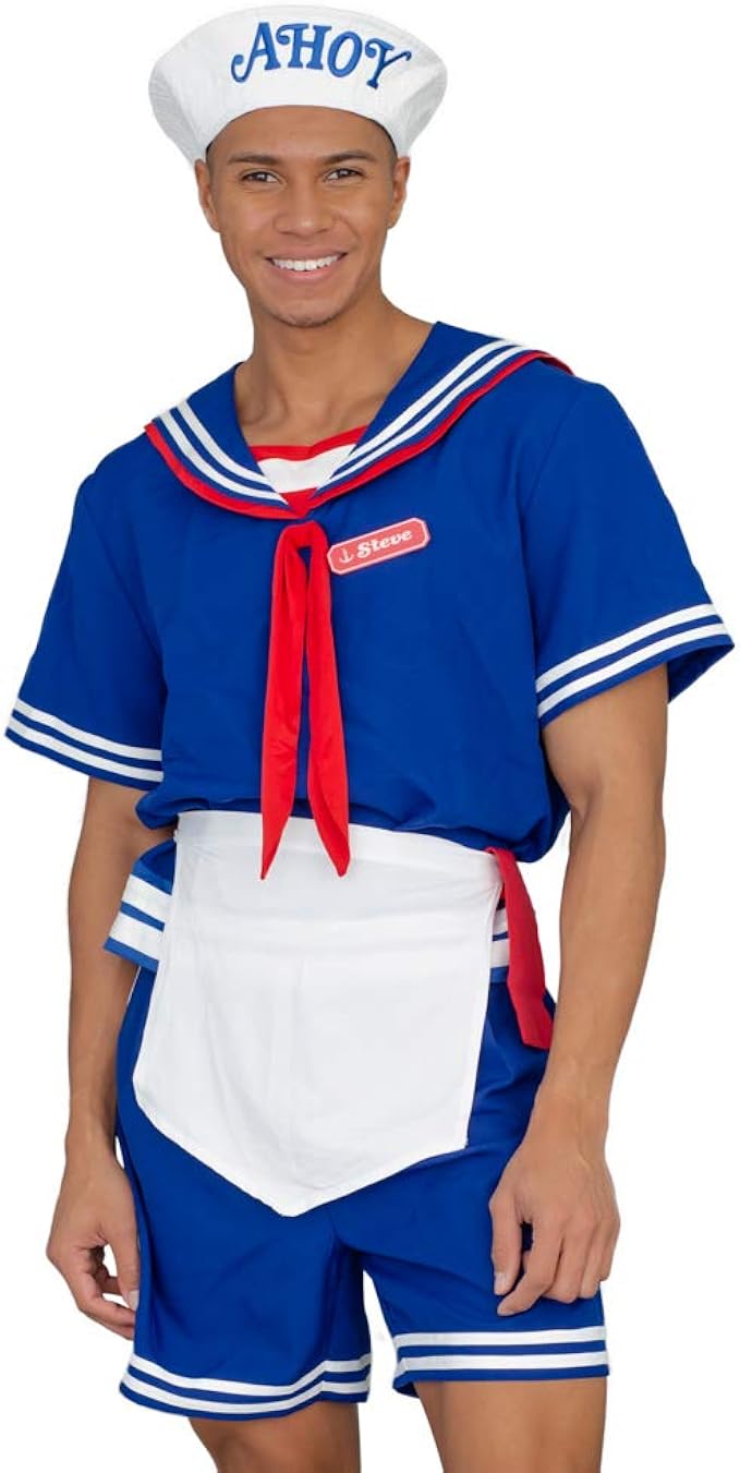 Adult Mens Scoops Ahoy Sailor Halloween Costume Cosplay Set