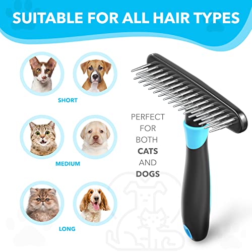 Dog rake deshedding dematting Brush Comb Undercoat rake for Dogs