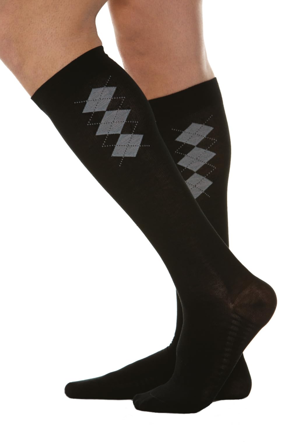 Relaxsan 820B (Black 5-XL) Unisex cotton compression socks moderate support 18-22 mmHg massaging sole