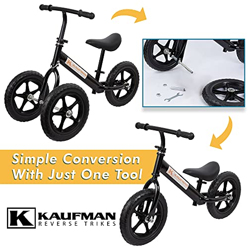 Kaufman Reverse Trikes with No Pedals for Kids 13 Years Old 2 in 1