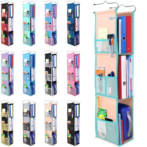 Abra Hanging Locker Organizer Peach Turquoise