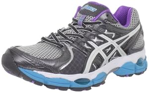 Image of ASICS Women's GEL-Nimbus 14 Running Shoe,Lightning/White/Electric Blue,7.5 M US