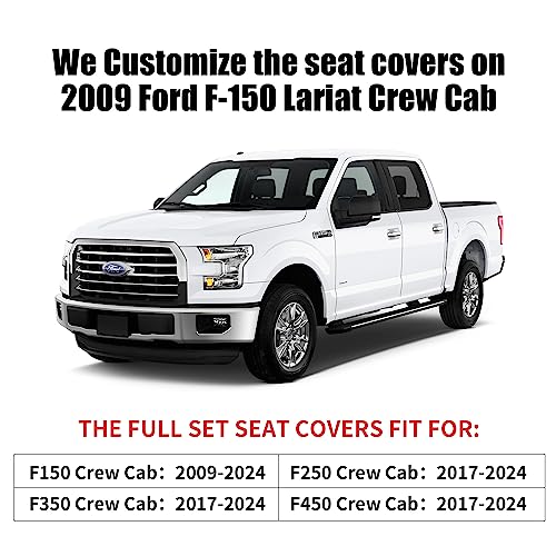Aierxuan Seat Covers for 20092024 Ford F150 Truck Pickup Supercrew Cab