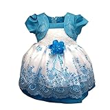 Weixinbuy Kid Baby Girl Tulle Puff Sleeve Party Princess Tutu Dress XS