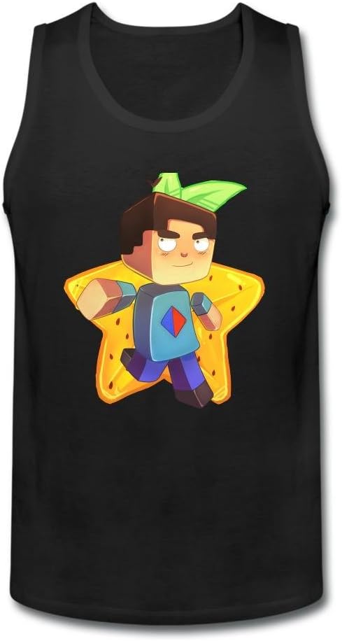 Hangliy Men's Vikkstar123 Cotton Short Sleeve Tank Top