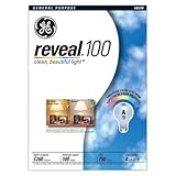 GE 48690 100-Watt A19 Reveal Bulbs, 8-Pack