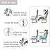 Ohderii Airplane Footrest - Travel Accessories - Portable Foot Rest Flight Carry-On Feet Rest Office Feet Rest Adjustable Under Desk Foot Hammock, Tested and Proven to Prevent Swelling and Soreness