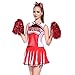 Fashoutlet Women's Cheerleader Costume Outfit (2 Piece)