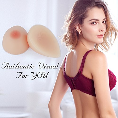 Vollence E Cup 1400 g Silicone Breast Forms for Mastectomy Prosthesis Nude