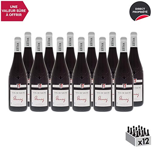 Vin de Savoie Gamay Rouge 2018 - Philippe et Sylvain Ravier - Vin AOC Rouge de Savoie - Bugey - Cépage Gamay - Lot de…