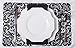 DII Vinyl Lace Placemats Stain Resistant, Set of 6, Black 6 Piece