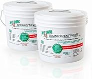MONK Disinfectant Wipes One Step Cleaner, Disinfectant, Deodorizer & Sanitizer, 2 Buckets Packs containing