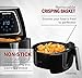 Gourmia GAF318 4 Qt Digital Air Fryer - Oil-Free Healthy Cooking - 7 One Touch Preset Modes - Removable, Dishwasher-Safe Tray - Free Recipe Book Included