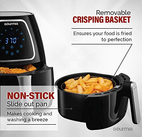 4 Gourmia+Oil+Free+Removable+Dishwasher+Safe+Included