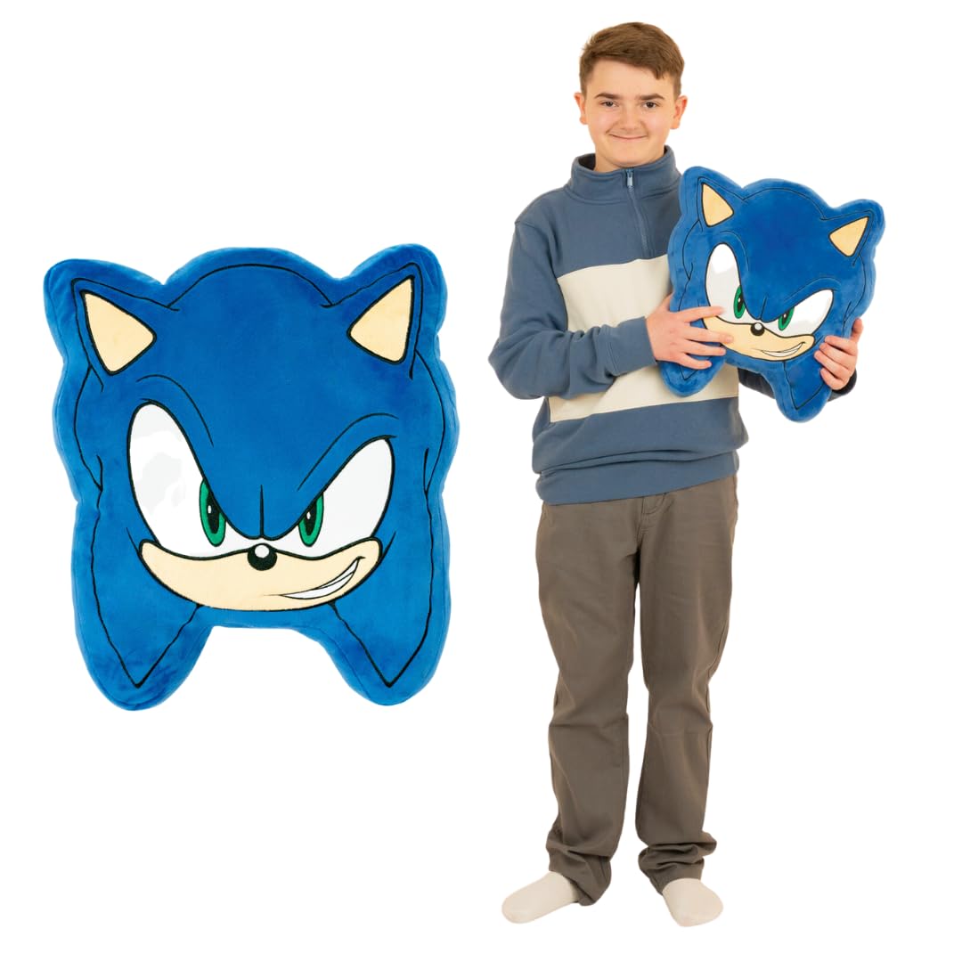 Photo 1 of Franco Anime Gaming Bedding Super Soft Cozy Plush Decorative Pillow, One Size, Sonic