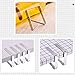 SCRENDY Outdoor Tablecloth Clips Large Table Cover Clamps for 2 Inch Thick Tables, Flexible Stainless Steel Picnic Table Cloth Clips Holders (12 pcs)