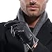MATSU Men Winter Warm Touchscreen Texting Lambskin Driving Motorcycle Leather Gloves M1006(Cashmere/Long Fleece Lining)