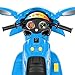 Best Choice Products Kids 6V Electric 3-Wheel Motorcycle Ride On, LED Lights/Sound, Storage, Blue
