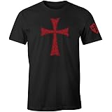 Fantastic Tees Knights Templar Crusader Cross Men's T Shirt