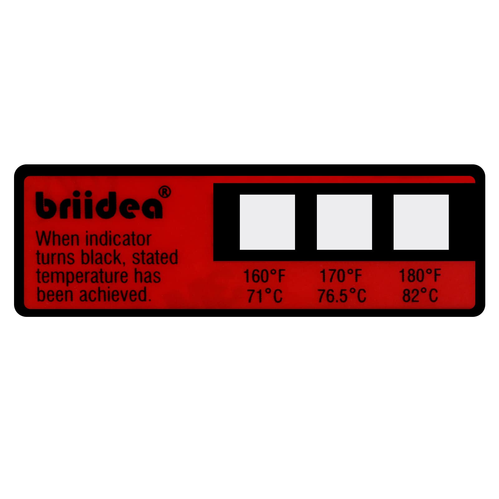 Photo 1 of Dishwasher Temperature Labels, Briidea Temperature Label for Dishwashers, 3-Temp 160°F/71?, 170°F/76.5?, 180°F/82?, Pack of 24 Labels
