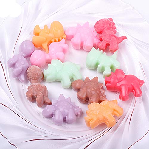 Dinosaur Chocolate Mold, YuCool 3 Pack Silicone Dinosaur Molds with 12-Cavity for Candy Chocolate Jelly, Ice Cube-Purple,Blue, Green