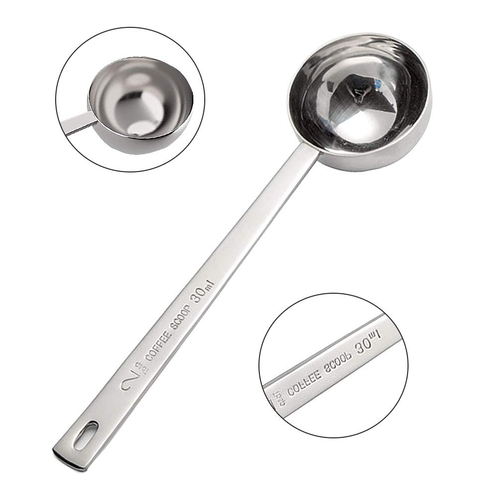 Kitchen & Dining Silver 30ml Coffee Measuring scoop Coffee Scoop