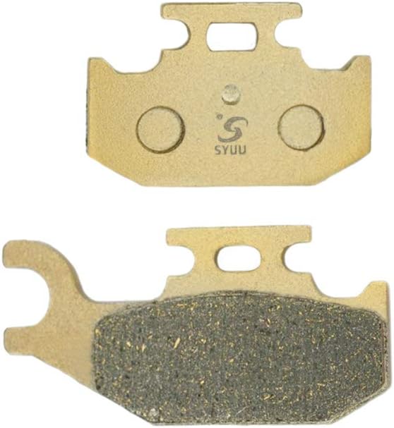 S SYUU High-Performance Reliable Motorcycle Rear Brake Pads Set Kit Compatible with Yamaha Raptor 700 YFM 700 R 2006 2007 2008 2009 2010 2011 2012 - Low Noise, Easy Installation FA428R