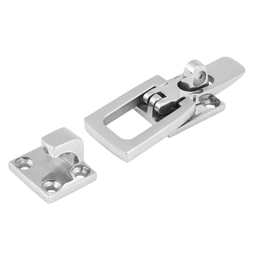 70MM Stainless Steel Marine Latch Fastener - Anti-Rattle Boat Locker Clamp for Secure Hatch Access and Easy Installation