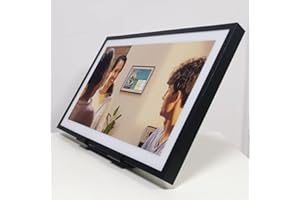 ATOPHK Tilt & Swivel Stand for Echo Show 15, 360° Rotation, 25° Adjustable Angle, Aluminum Build, Non-Slip Base, Perfect for Video Calls & Streaming (Black)