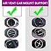 Car Mount Compatible Users - VOJOY 360° Rotation Air Vent Out Stand Car Mount with Adjustable Switch Lock for GPS Navigation Compatible with All Smartphones (Black)