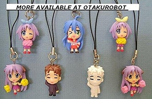 Anime Lucky Star Tiny Figure Keychain Minoru Shiraishi White