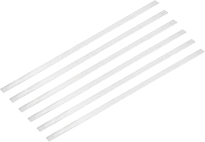 Sourcing Map 6 Pcs Square Aluminum Flat Bar 1mm x 10mm x 305mm 6061