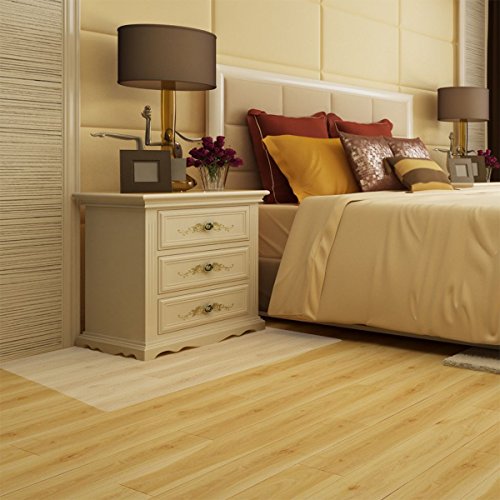 JCHL Office Chair Mat for Hardwood Floors 35.4"x47.2" PE Polyethene Hard Floor Chair Mat for Desk Chairs Tables - Thumbnail 6