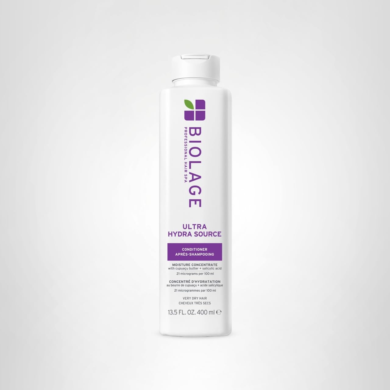 Biolage Ultra Hydra Source Conditioner - Deeply Hydrates and Conditions, Cleanses and Tames Frizz, For Very Dry, Thick, Coarse Hair, Infused with Micro-dosed Cupuaçu Butter & Salicylic Acid