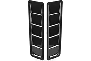 AKOZON Universal Car Hood Vent Cover - 2Pcs Air Intake Panel Trim Bonnet Louver Air Cooling Vent Cover For Exterior Decoration