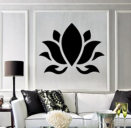 Vinyl Wall Decal Lotus Flower Buddhism Hinduism Yoga Stickers