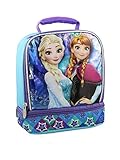 Frozen Girl's Dual Compartment Soft Lunch Box (Blue/Purple)
